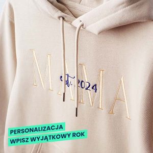 Personalizowana bluza z haftem damska - Mama No.3 - obrazek 2